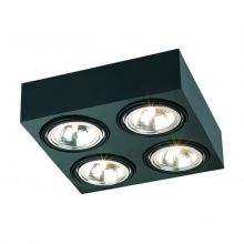 Rodos lampa sufitowa 4x48W G9 230V czarna